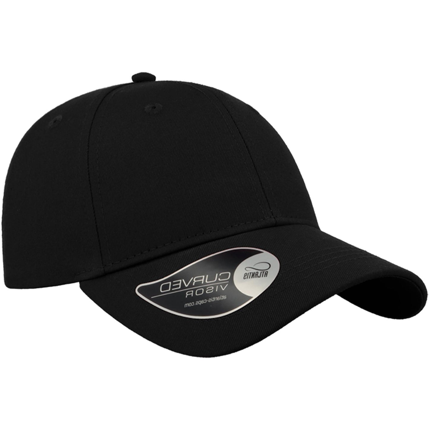 Black - Front - Atlantis Unisex Adult Baseball Cap