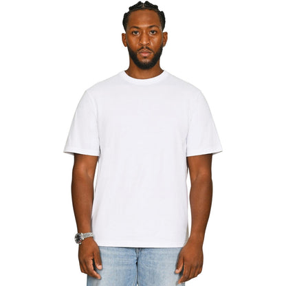 White - Front - Casual Classics Unisex Adult Combed Ringspun Cotton T-Shirt