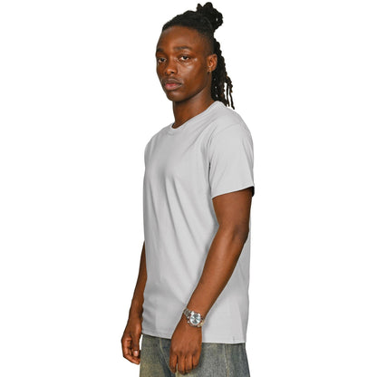 Lunar Grey - Side - Casual Classics Unisex Adult Core 180 Combed Ringspun Cotton Regular T-Shirt