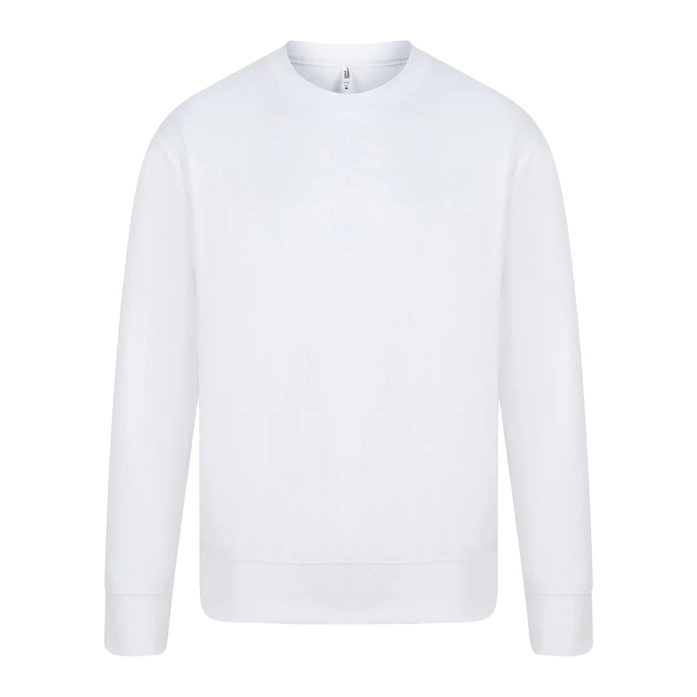 White - Front - Casual Classics Unisex Adult Core Sweatshirt