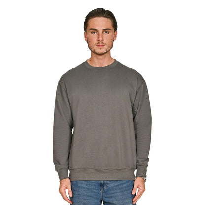 Charcoal - Side - Casual Classics Unisex Adult Core Sweatshirt