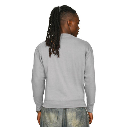 Lunar Grey - Back - Casual Classics Unisex Adult Core Sweatshirt