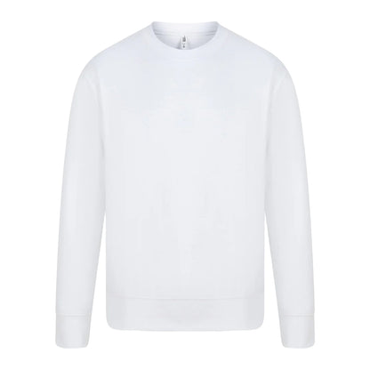 White - Front - Casual Classics Unisex Adult Core Sweatshirt