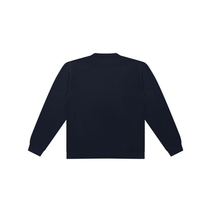 Navy - Front - Casual Classics Unisex Adult Core Sweatshirt