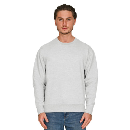 Ash Grey - Front - Casual Classics Unisex Adult Core Sweatshirt
