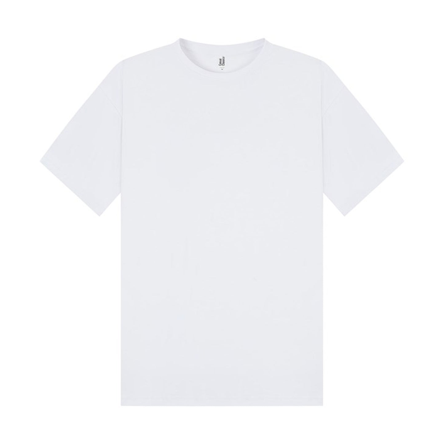 White - Front - Casual Classics Womens-Ladies Combed Cotton Oversized T-Shirt