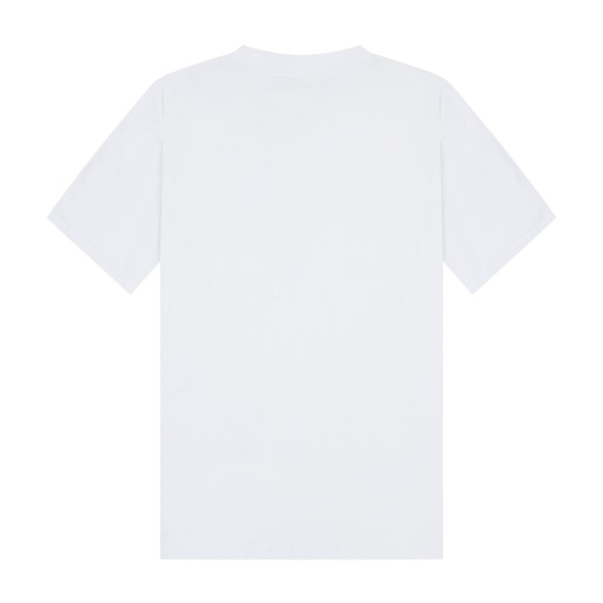 White - Back - Casual Classics Womens-Ladies Combed Cotton Oversized T-Shirt