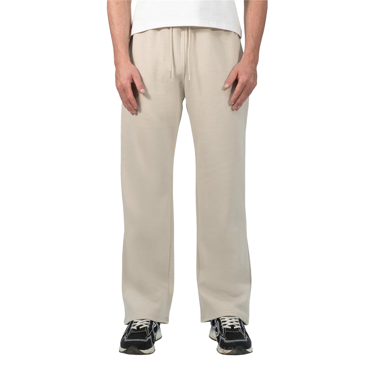 Stone - Front - Casual Classics Unisex Adult Core Ringspun Cotton Relaxed Fit Jogging Bottoms