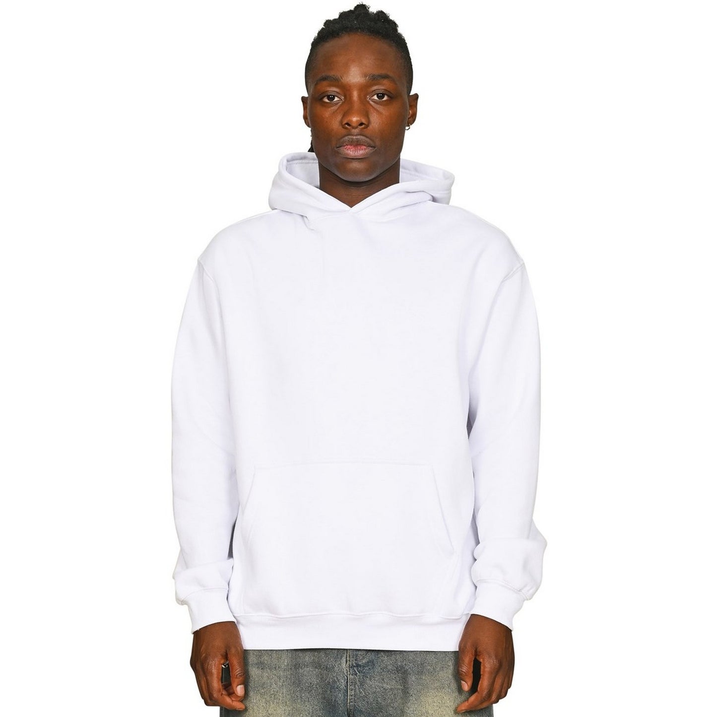 White - Pack Shot - Casual Classics Mens Core 280 Ringspun Cotton Hoodie