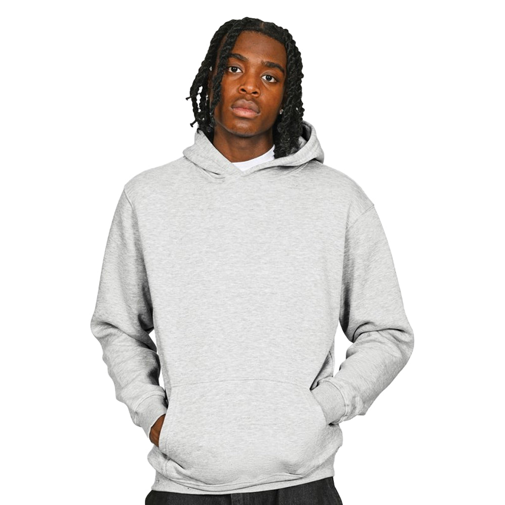 Ash Grey - Front - Casual Classics Mens Core 280 Ringspun Cotton Hoodie