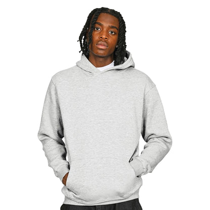 Ash Grey - Front - Casual Classics Mens Core 280 Ringspun Cotton Hoodie