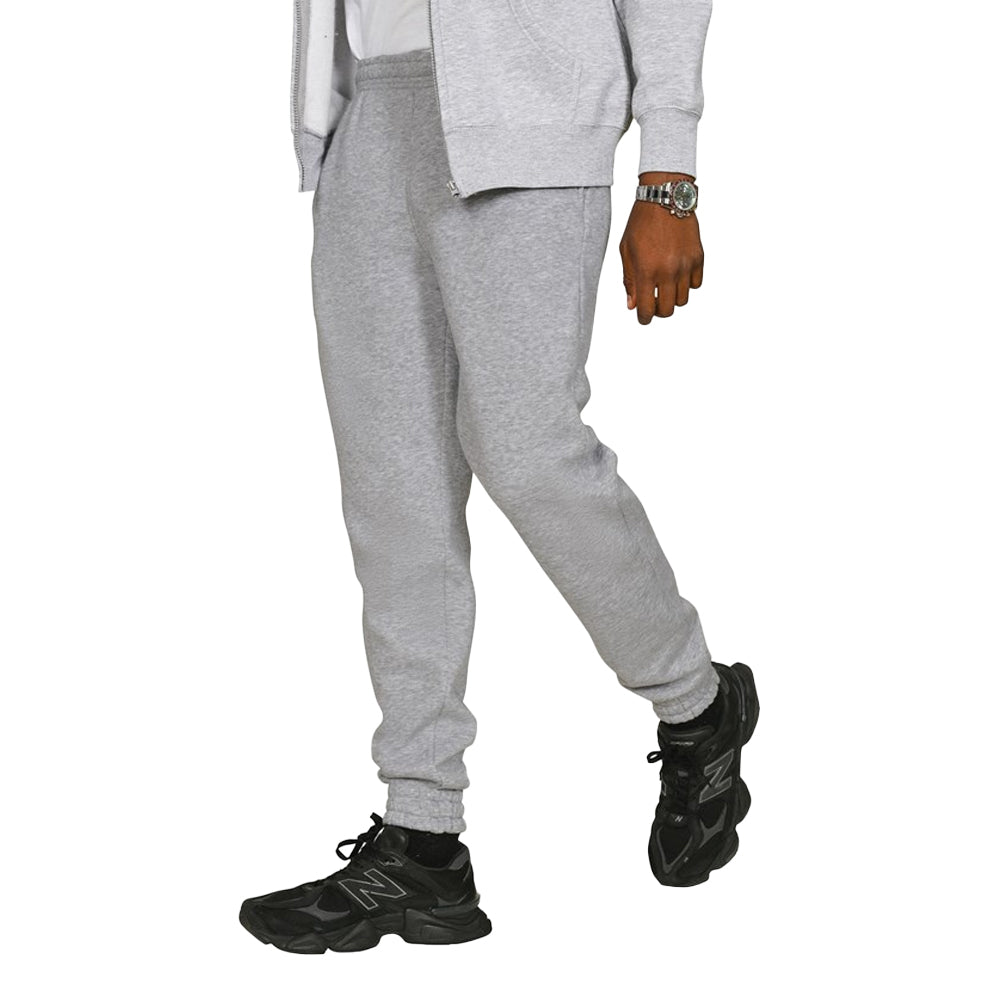 Ash Grey - Front - Casual Classics Mens Core 280 Cotton Blend Jogging Bottoms