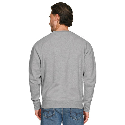 Ash Grey - Back - Casual Classics Mens Core Combed Cotton Regular Sweatshirt