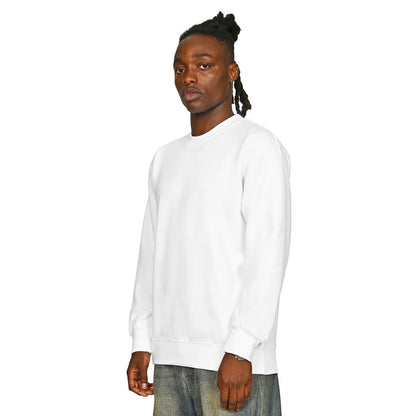 White - Side - Casual Classics Mens Core Combed Cotton Regular Sweatshirt