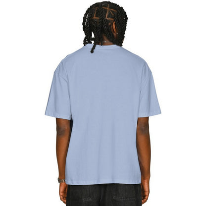Pastel Blue - Back - Casual Classics Unisex Adult Combed Ringspun Cotton Oversized T-Shirt