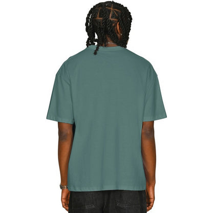 Pine Green - Back - Casual Classics Unisex Adult Combed Ringspun Cotton Oversized T-Shirt