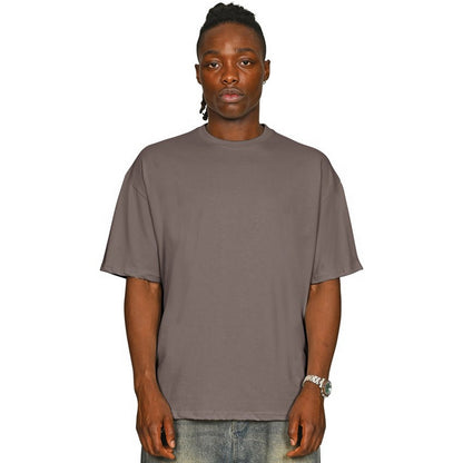 Taupe - Front - Casual Classics Unisex Adult Combed Ringspun Cotton Oversized T-Shirt