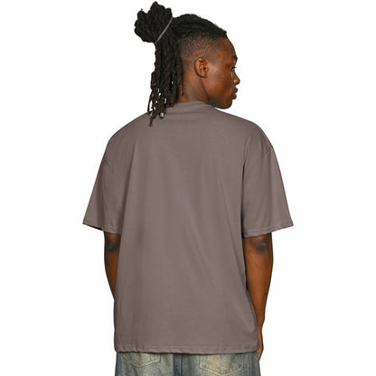 Taupe - Back - Casual Classics Unisex Adult Combed Ringspun Cotton Oversized T-Shirt