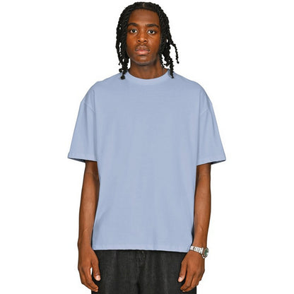 Pastel Blue - Front - Casual Classics Unisex Adult Combed Ringspun Cotton Oversized T-Shirt