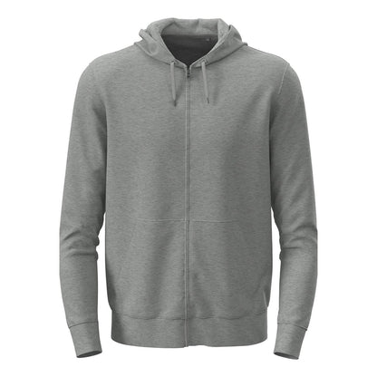 Grey Heather - Front - Stedman Unisex Adult Classic Full Zip Hoodie