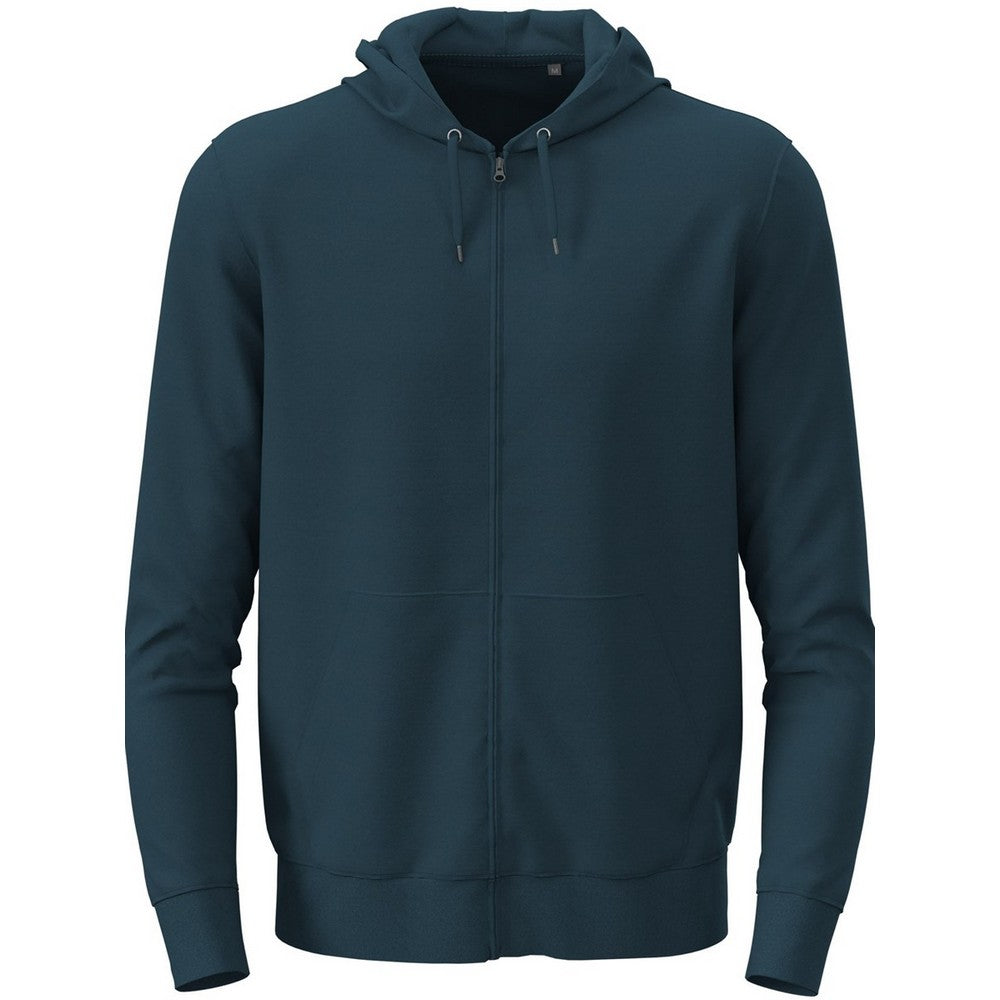 Navy Blue - Front - Stedman Unisex Adult Classic Full Zip Hoodie