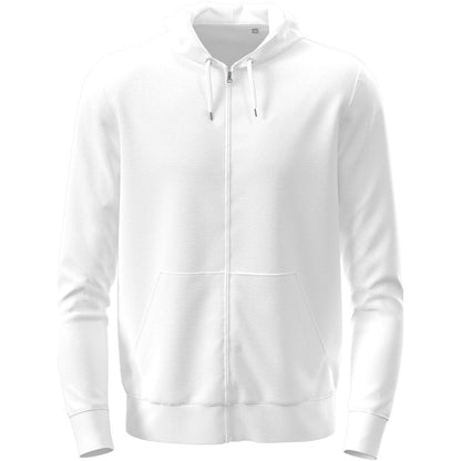 White - Front - Stedman Unisex Adult Classic Full Zip Hoodie