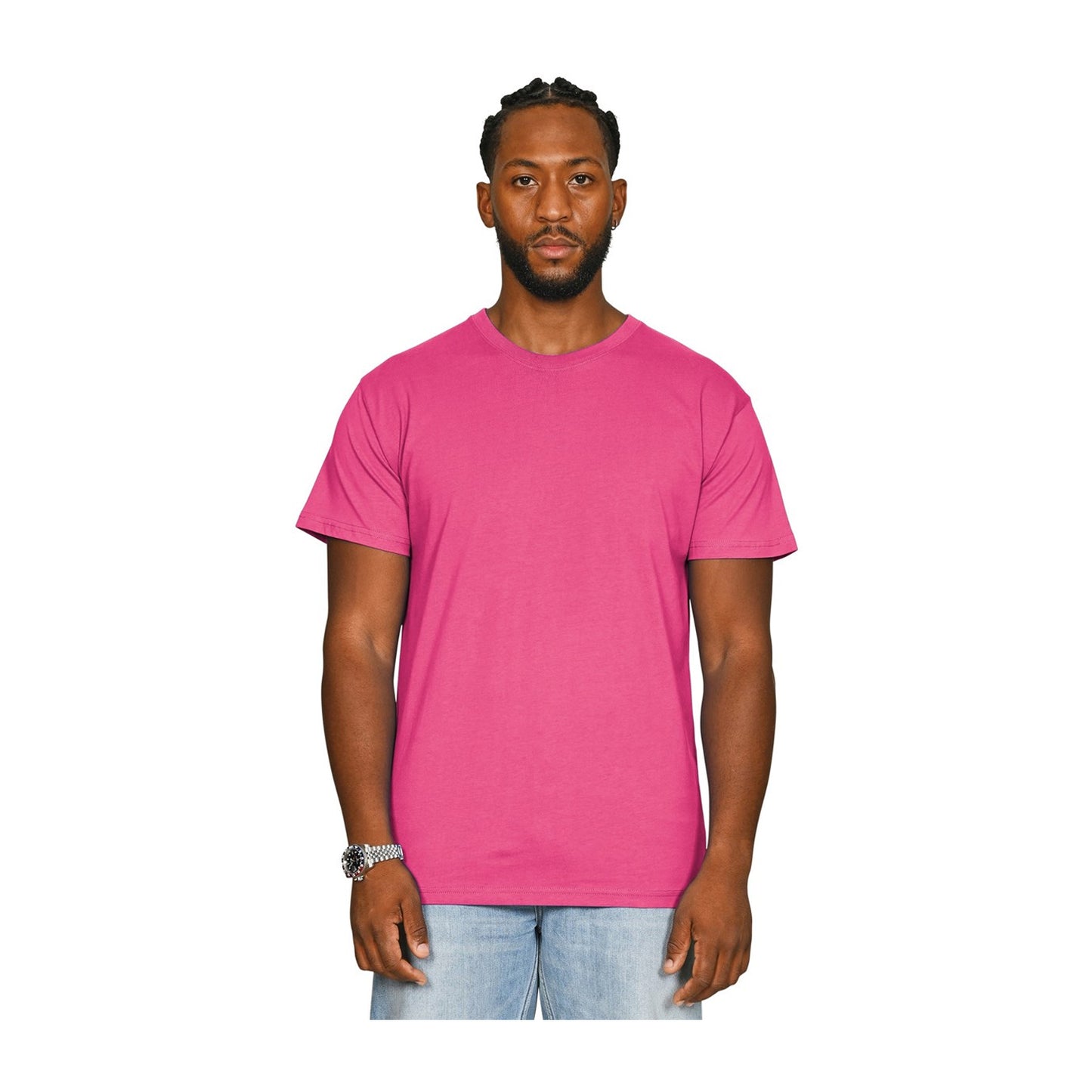 Heliconia - Front - Casual Classics Unisex Adult Supreme Organic Combed T-Shirt