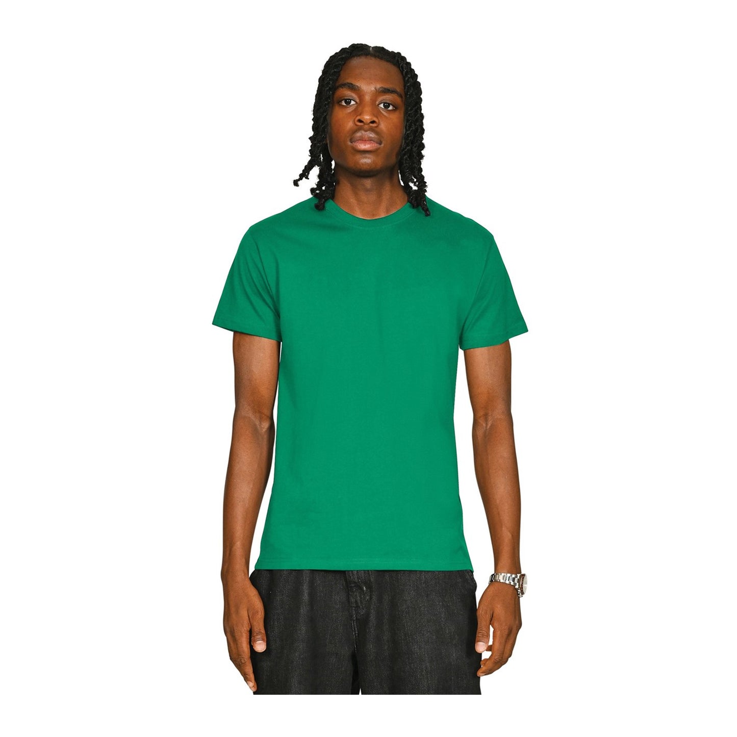 Kelly Green - Front - Casual Classics Unisex Adult Supreme Organic Combed T-Shirt