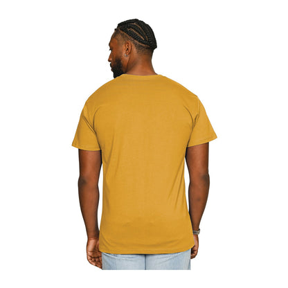 Mustard - Back - Casual Classics Unisex Adult Supreme Organic Combed T-Shirt