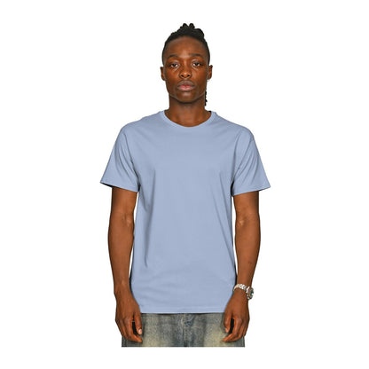 Pastel Blue - Front - Casual Classics Unisex Adult Supreme Organic Combed T-Shirt