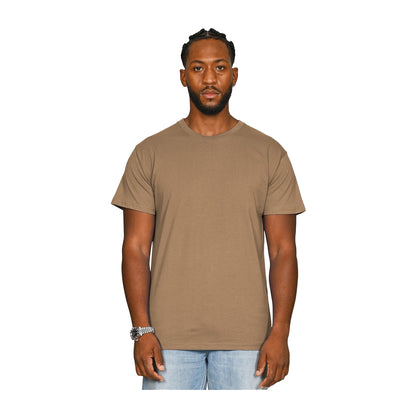 Camel - Front - Casual Classics Unisex Adult Supreme Organic Combed T-Shirt