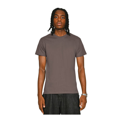 Taupe - Front - Casual Classics Unisex Adult Supreme Organic Combed T-Shirt