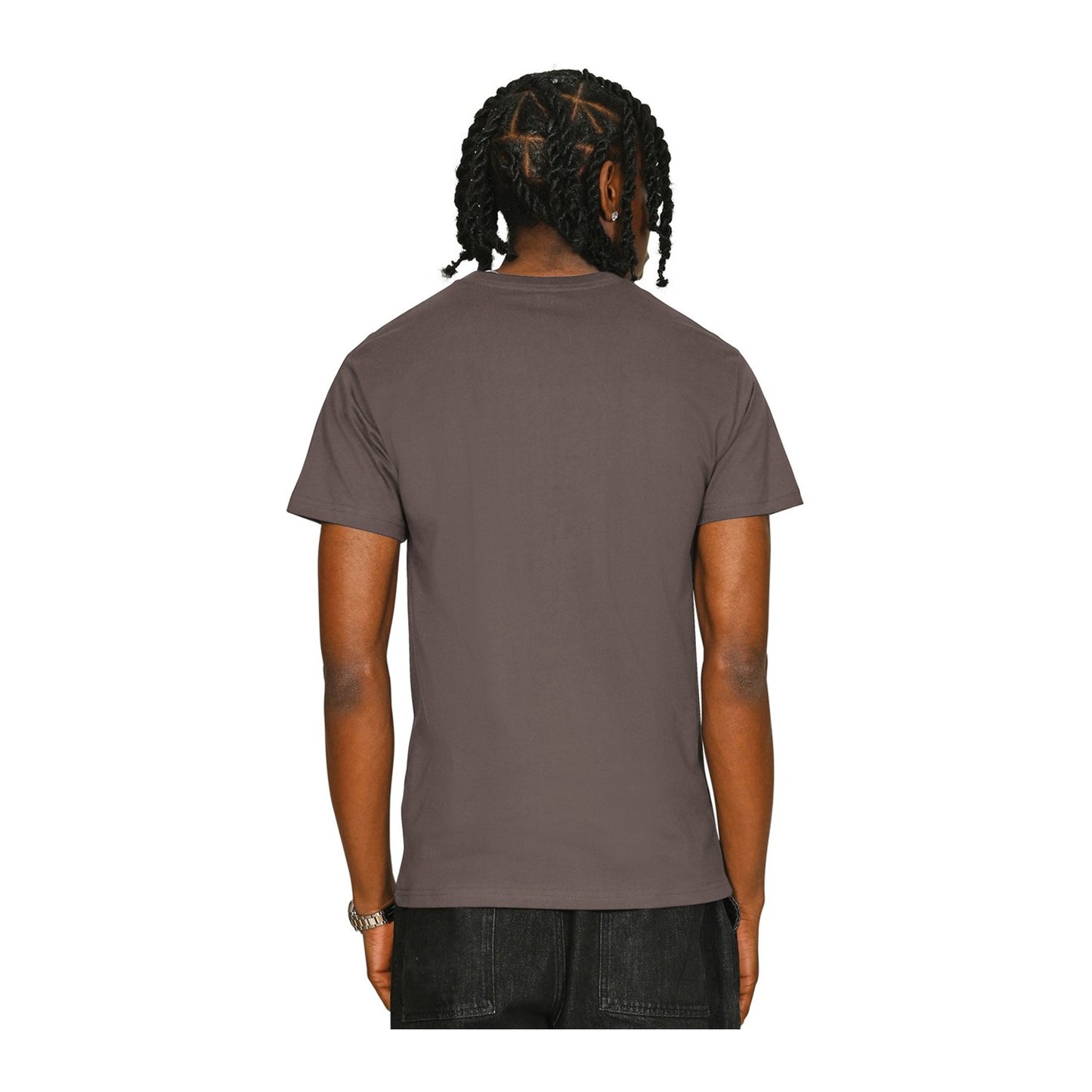 Taupe - Back - Casual Classics Unisex Adult Supreme Organic Combed T-Shirt
