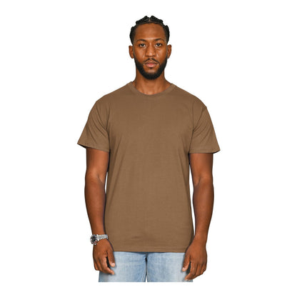 Tobacco - Front - Casual Classics Unisex Adult Supreme Organic Combed T-Shirt