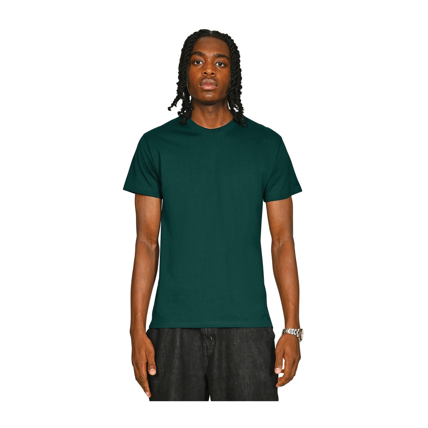 Rainforest - Front - Casual Classics Unisex Adult Supreme Organic Combed T-Shirt