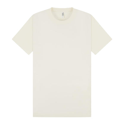 Ecru - Front - Casual Classics Unisex Adult Supreme Organic Combed T-Shirt