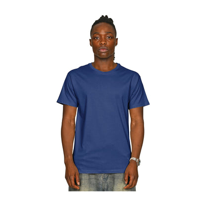 Cobalt - Front - Casual Classics Unisex Adult Supreme Organic Combed T-Shirt