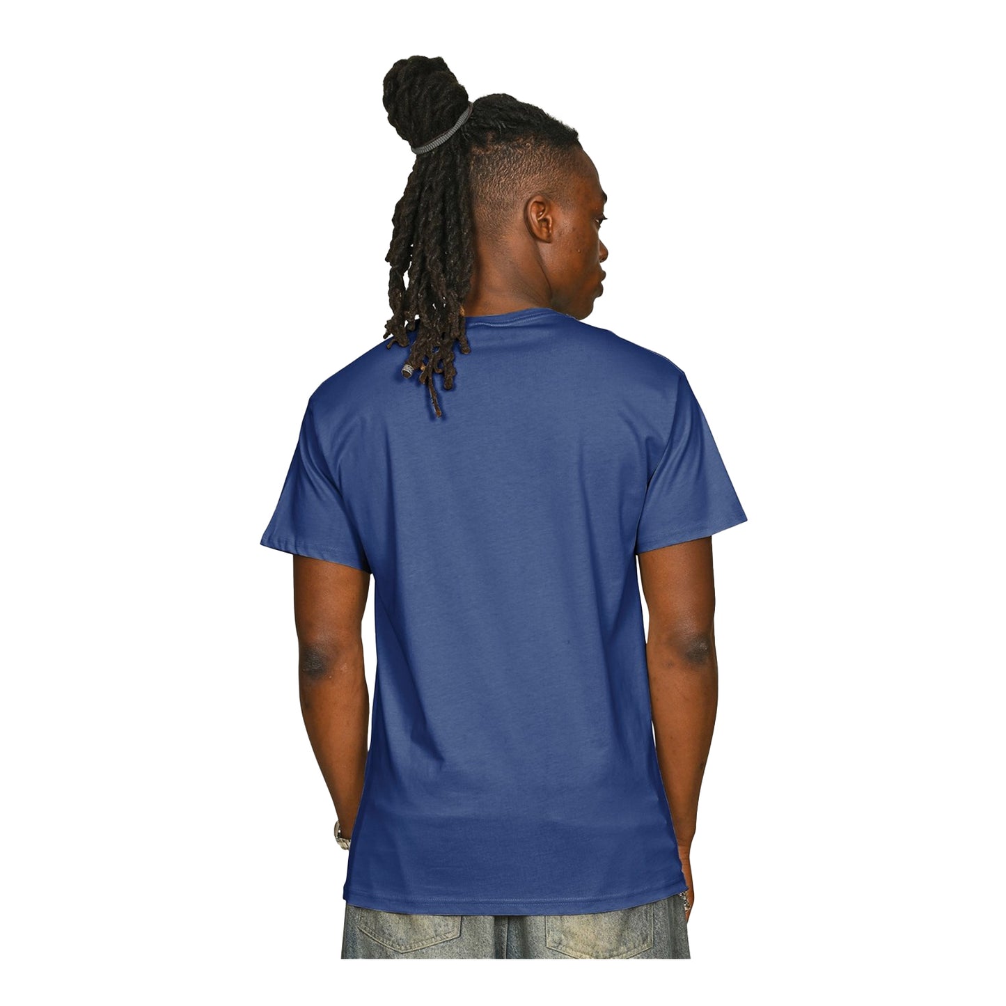 Cobalt - Back - Casual Classics Unisex Adult Supreme Organic Combed T-Shirt