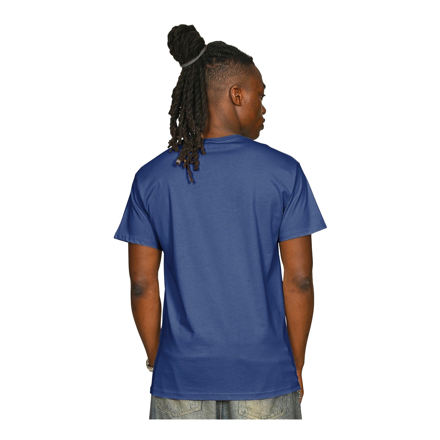 Cobalt - Back - Casual Classics Unisex Adult Supreme Organic Combed T-Shirt