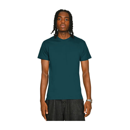 Deep Teal - Front - Casual Classics Unisex Adult Supreme Organic Combed T-Shirt