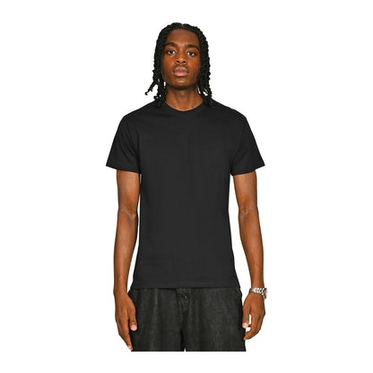 Black - Front - Casual Classics Unisex Adult Supreme Organic Combed T-Shirt