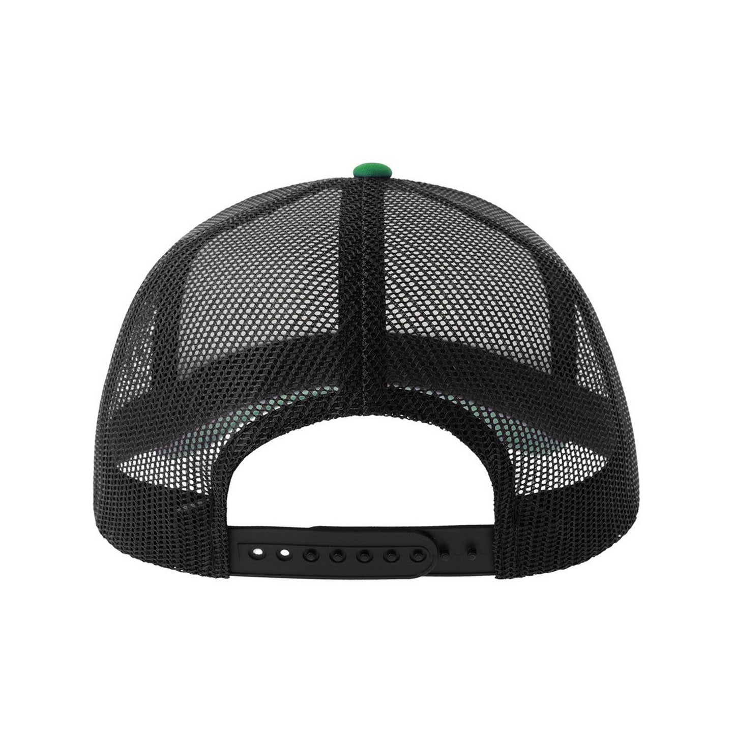 White-Black-Green - Back - Atlantis Unisex Adult Rapper-S 5 Panel Recycled Mid Visor Trucker Cap