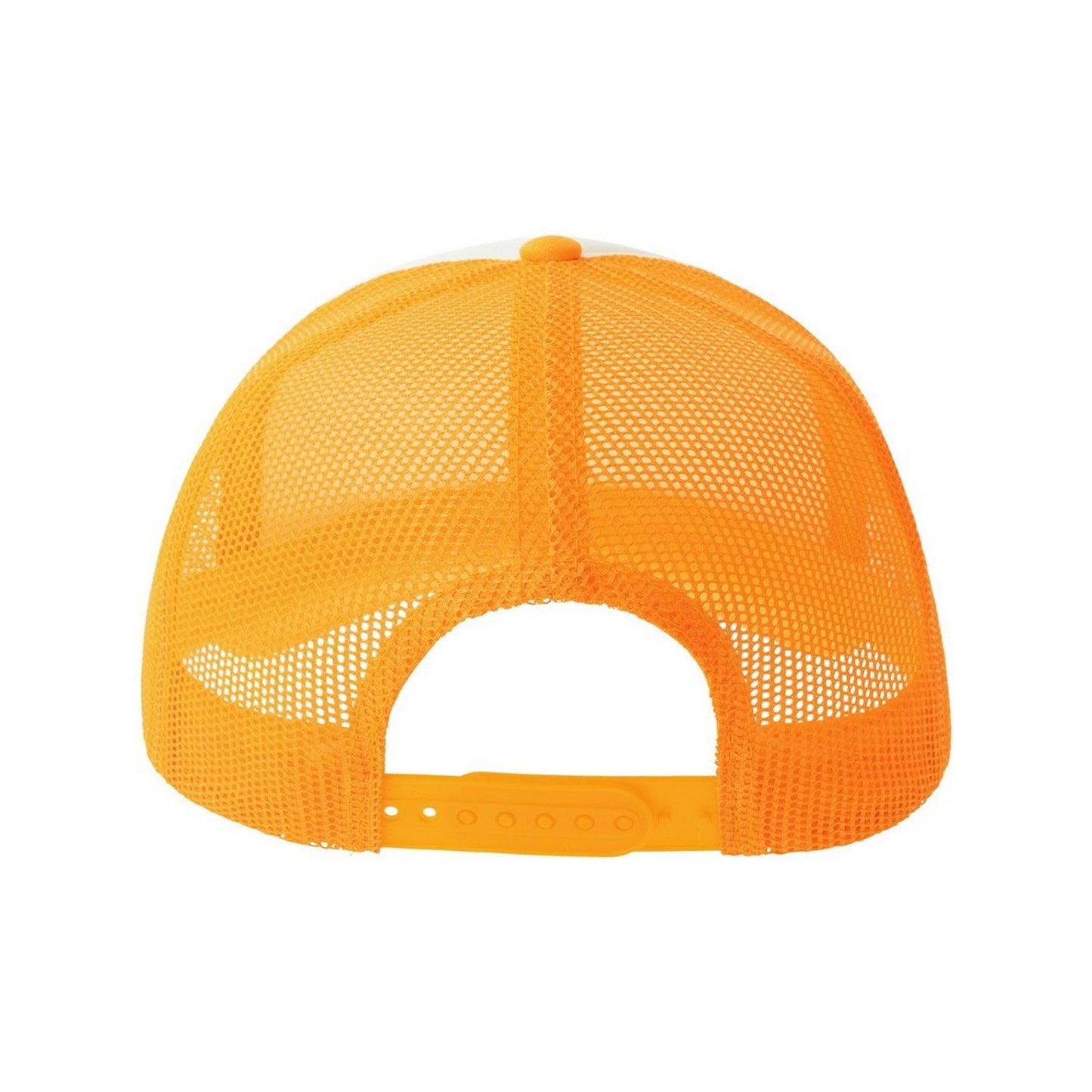 White-Yellow - Back - Atlantis Unisex Adult Rapper-S 5 Panel Recycled Mid Visor Trucker Cap