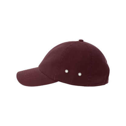 Burgundy - Lifestyle - Atlantis Unisex Adult Action-S 6 Panel Chino Unstructured Baseball Cap