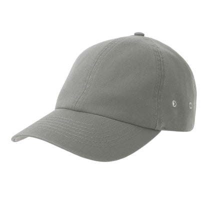 Grey - Front - Atlantis Unisex Adult Action-S 6 Panel Chino Unstructured Baseball Cap