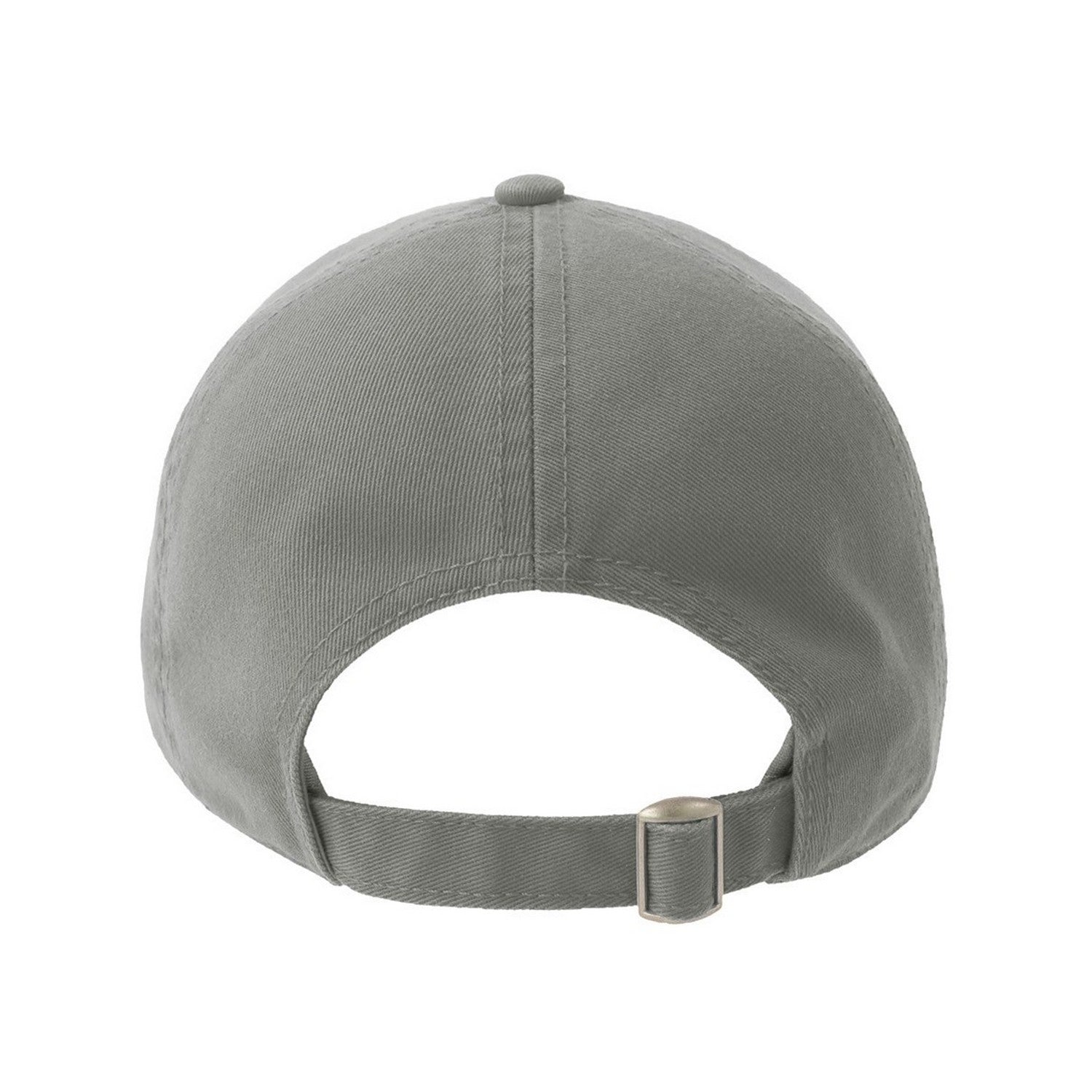 Grey - Back - Atlantis Unisex Adult Action-S 6 Panel Chino Unstructured Baseball Cap