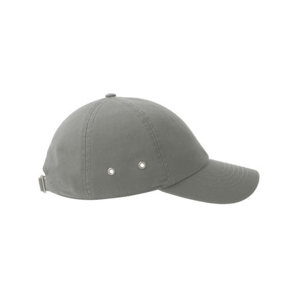 Grey - Side - Atlantis Unisex Adult Action-S 6 Panel Chino Unstructured Baseball Cap