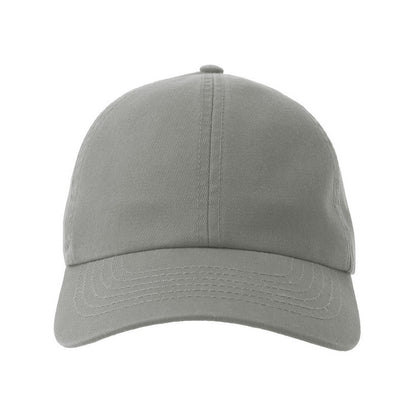 Grey - Pack Shot - Atlantis Unisex Adult Action-S 6 Panel Chino Unstructured Baseball Cap