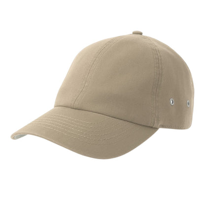 Khaki - Front - Atlantis Unisex Adult Action-S 6 Panel Chino Unstructured Baseball Cap