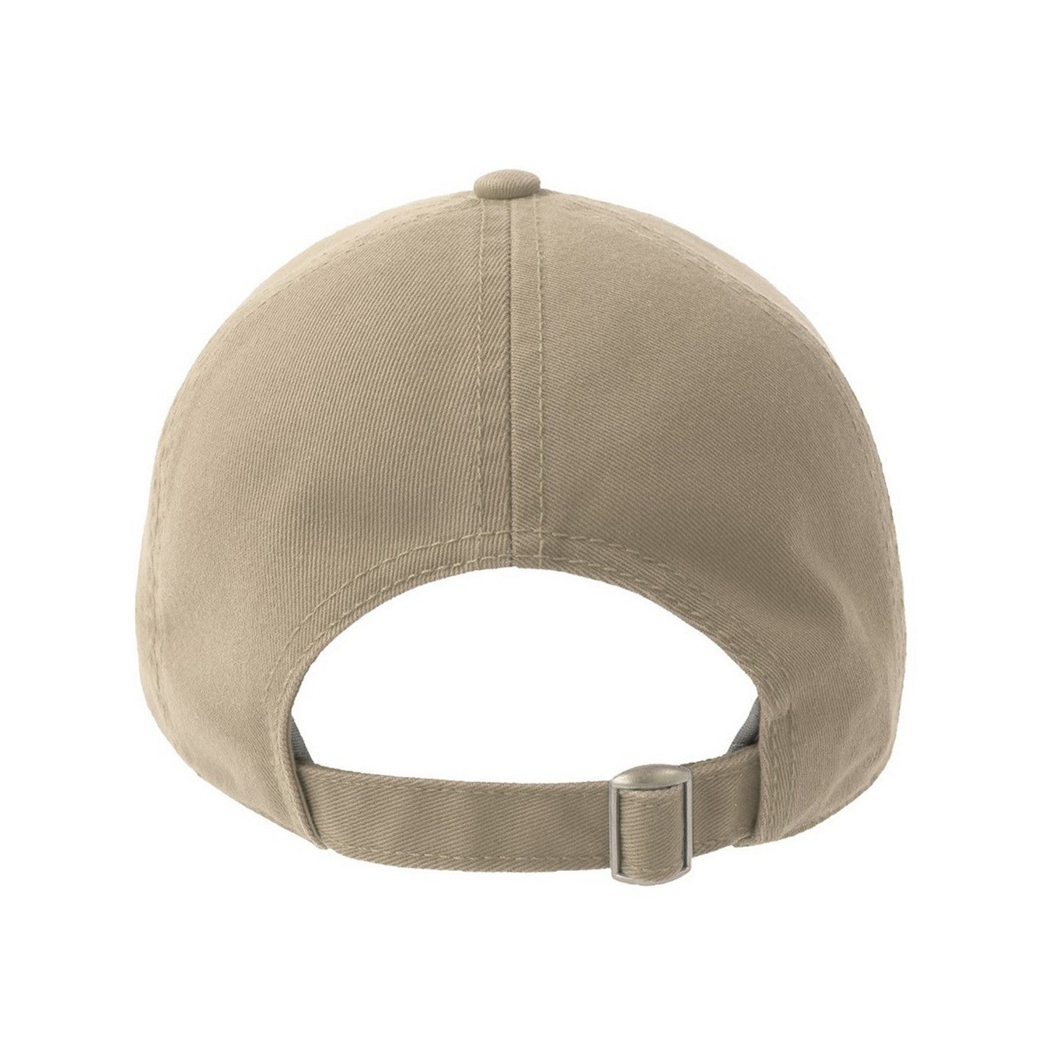 Khaki - Back - Atlantis Unisex Adult Action-S 6 Panel Chino Unstructured Baseball Cap